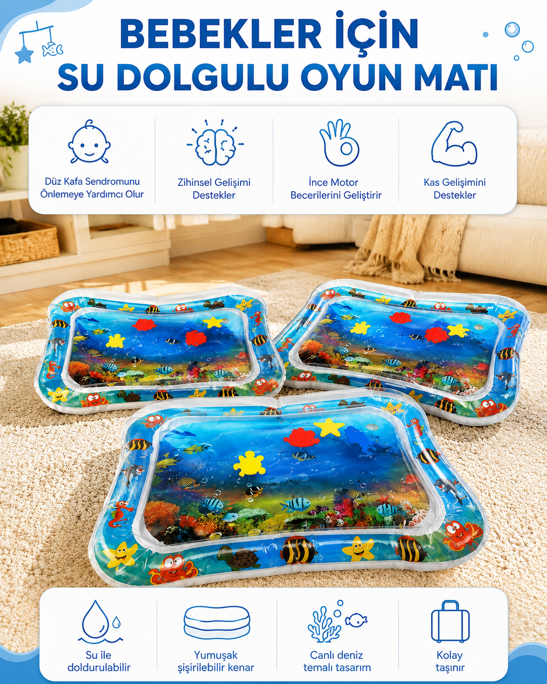 Tummy Time Karın Üstü Oyun Minderi
